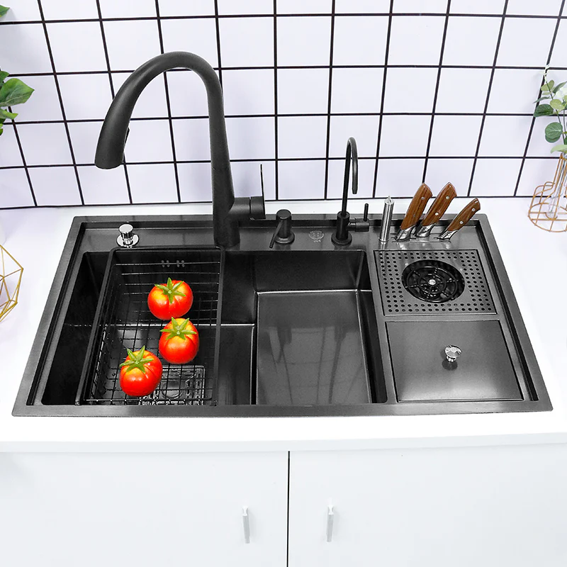 Nano Multi-functional Large Kitchen Wash Basin Sink - Image 17
