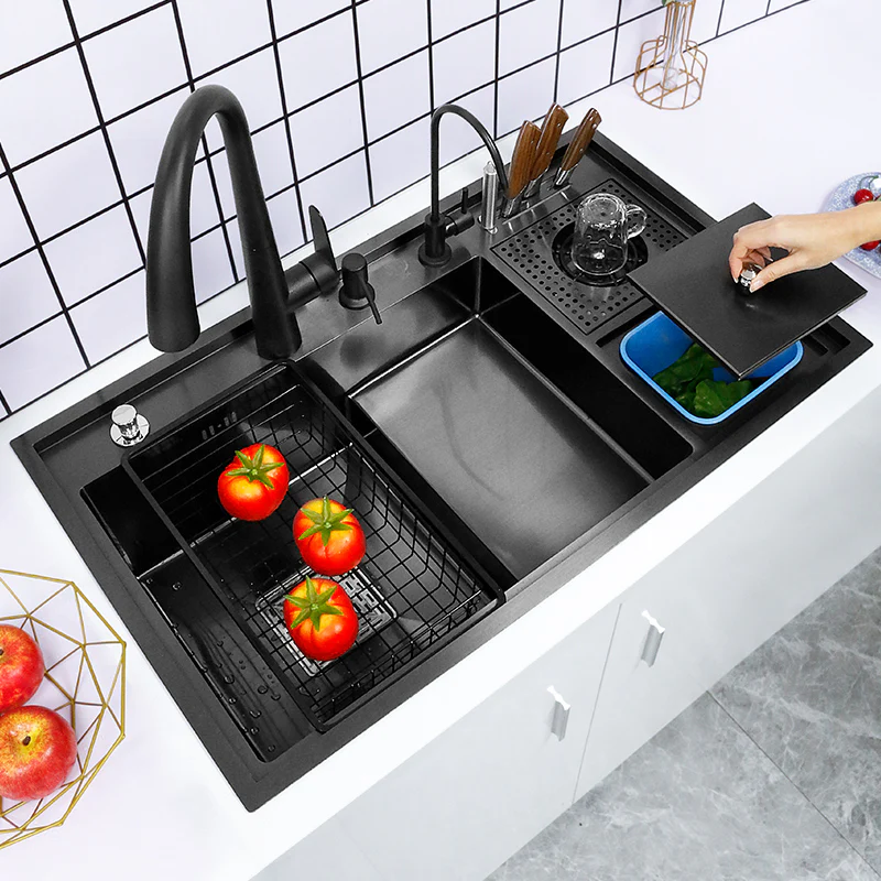 Nano Multi-functional Large Kitchen Wash Basin Sink - Image 18