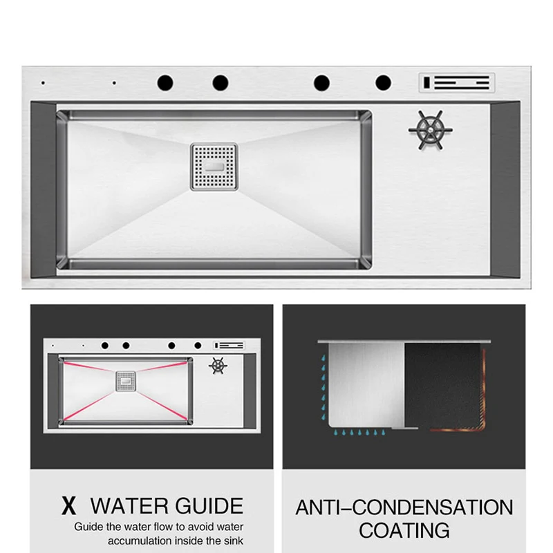 Nano Silver Large Kitchen Sink - Image 11