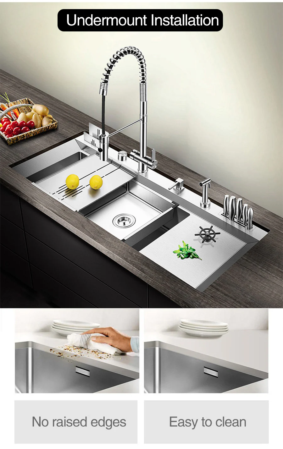 Nano Silver Large Kitchen Sink - Image 20