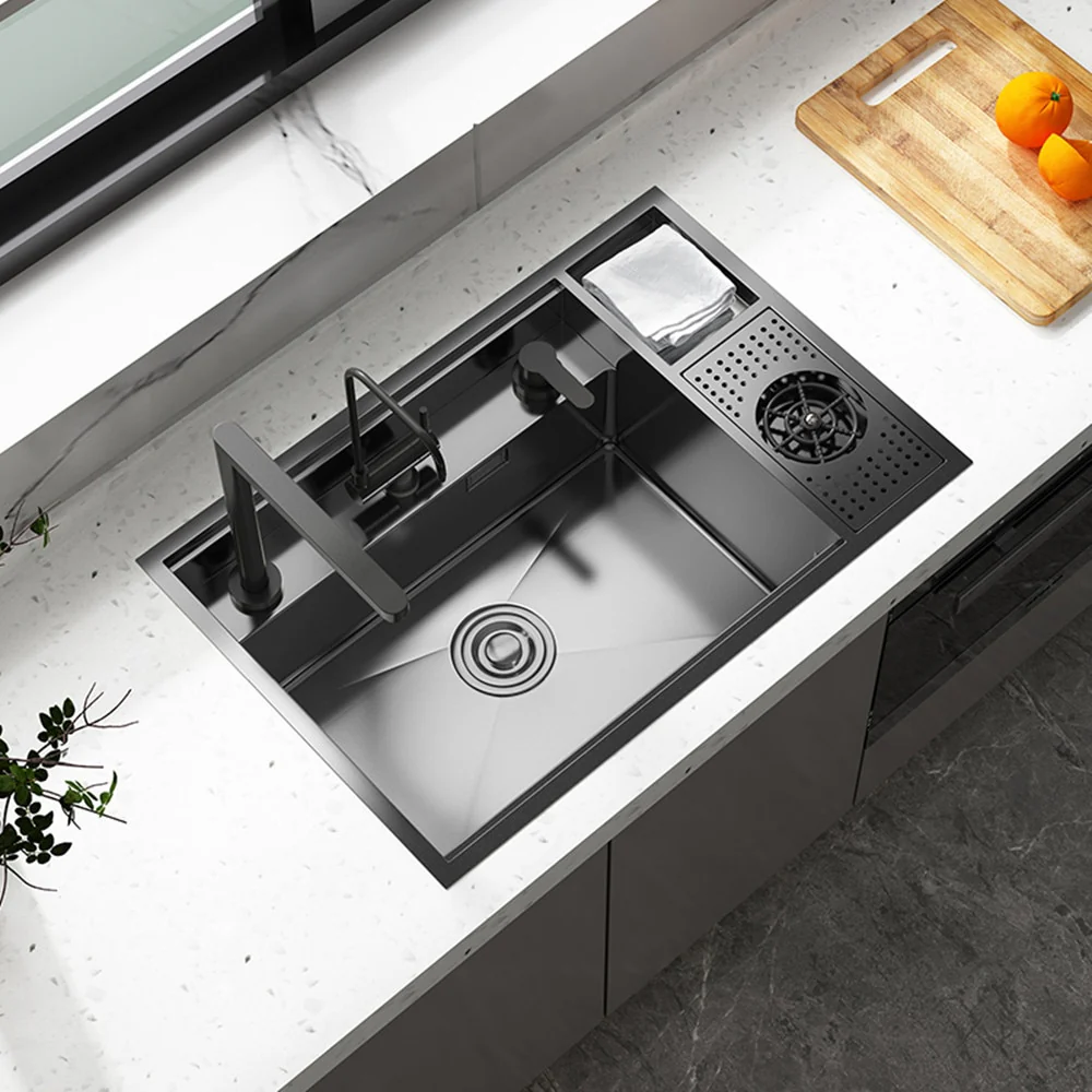 Nano Stainless Steel Hidden Kitchen Sink - Image 15