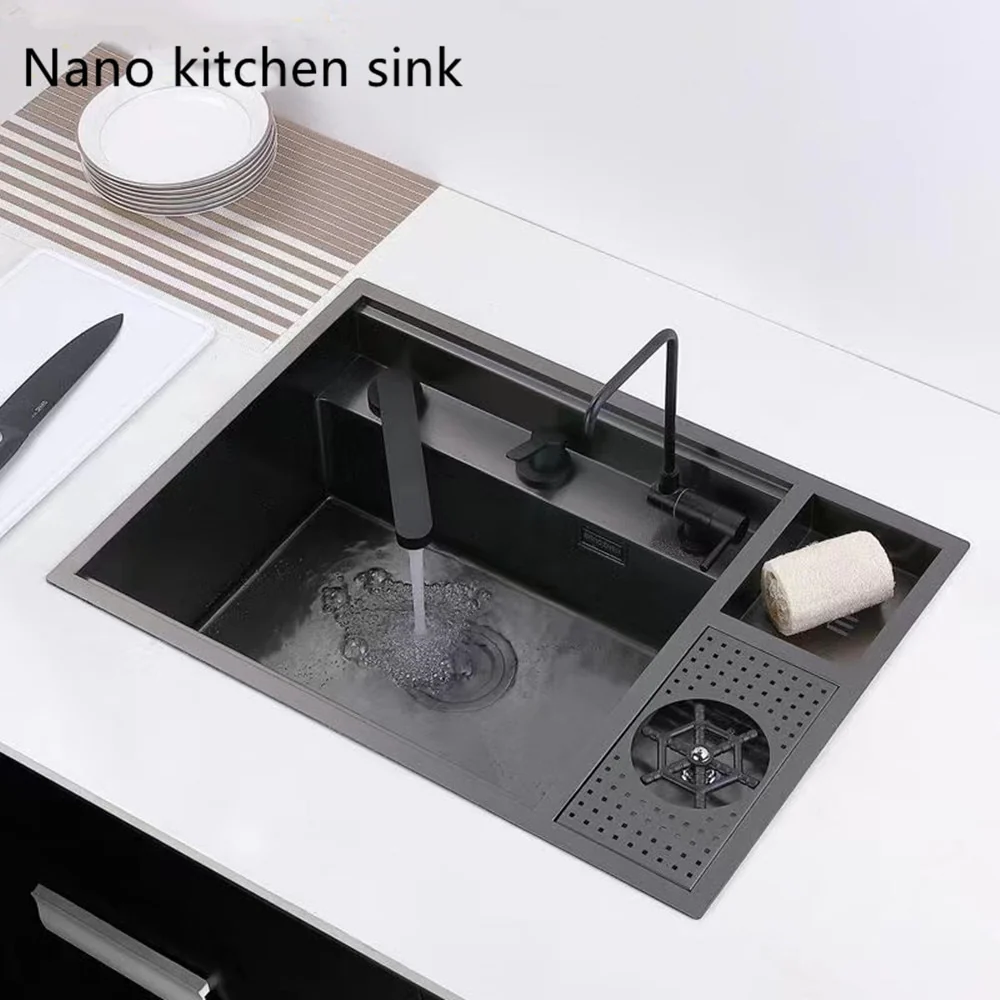 Nano Stainless Steel Hidden Kitchen Sink - Image 16