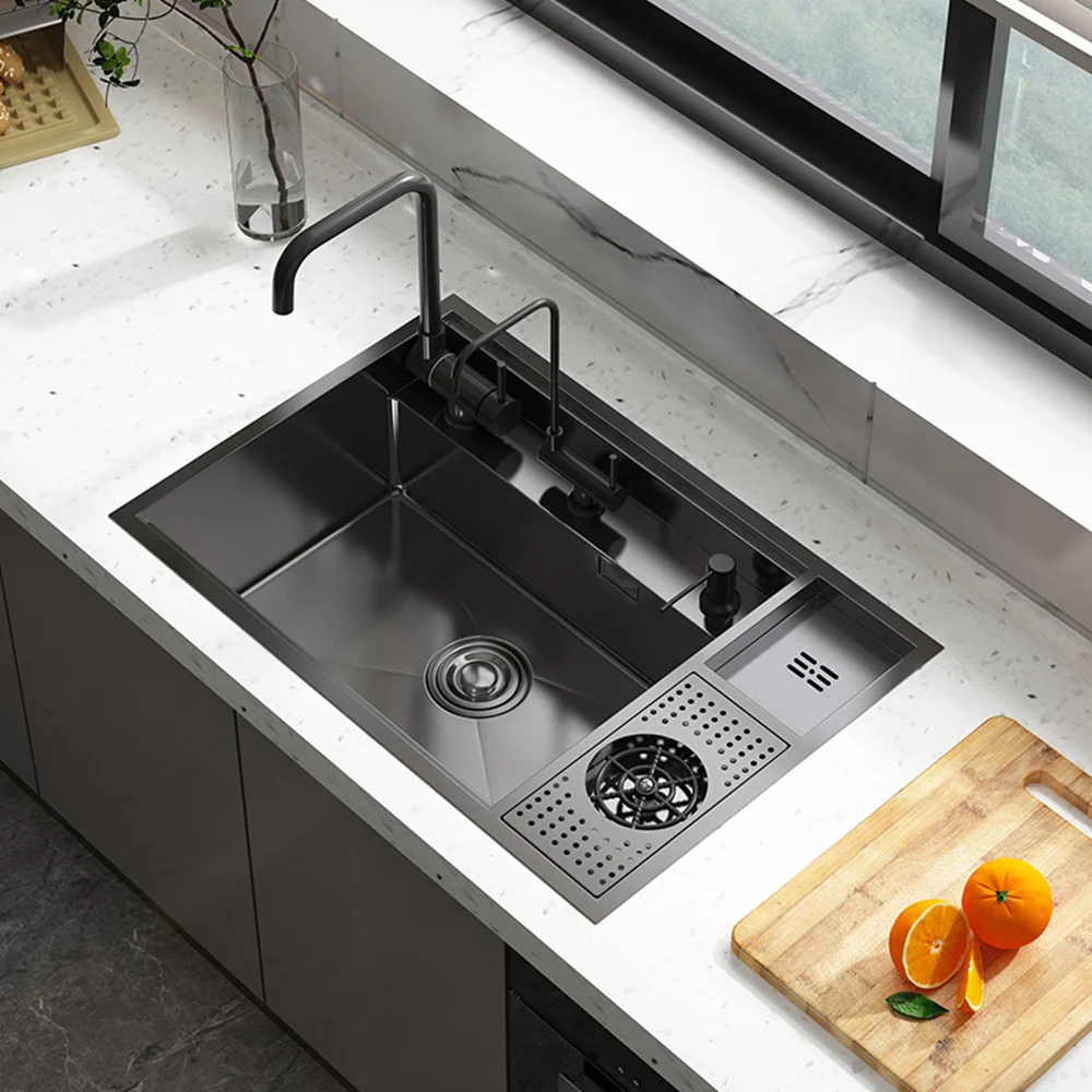 Nano Stainless Steel Hidden Kitchen Sink - Image 17