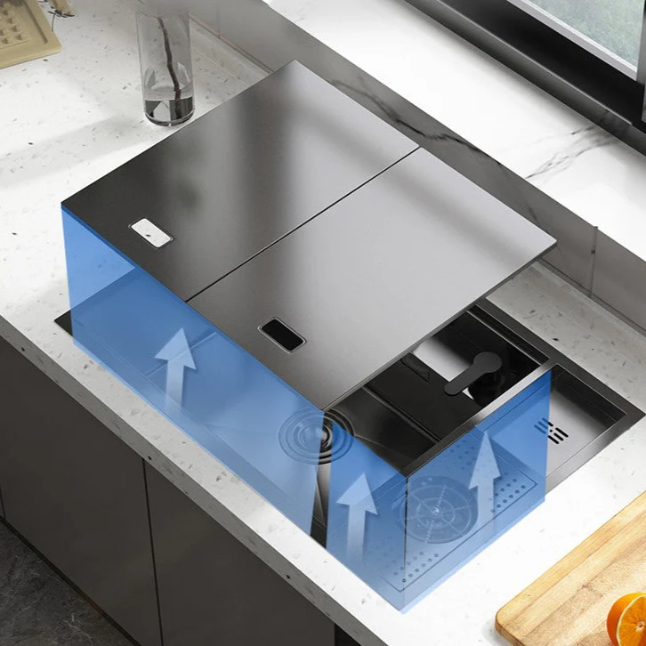 Nano Stainless Steel Hidden Kitchen Sink - Image 28