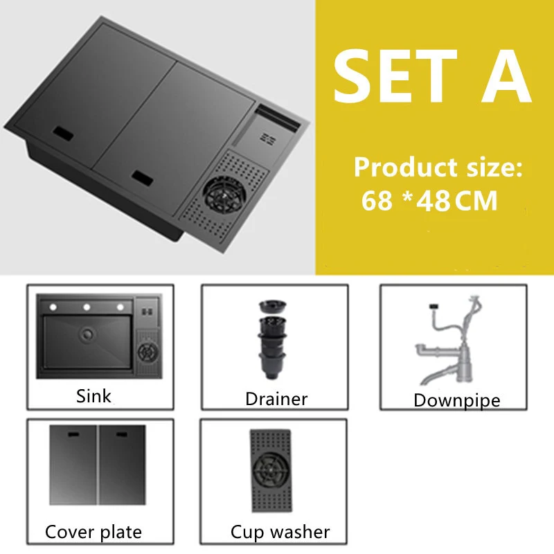 Nano Stainless Steel Hidden Kitchen Sink - Image 6