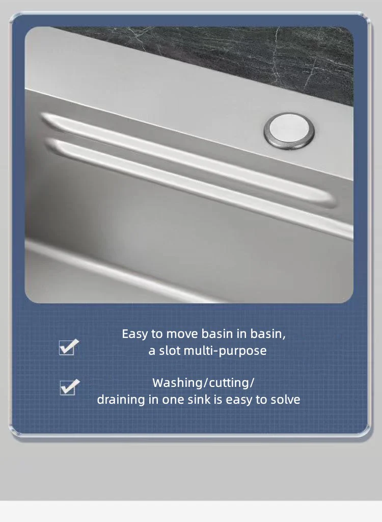 Nano Stainless Steel Knife Holder Waterfall Sink - Image 22