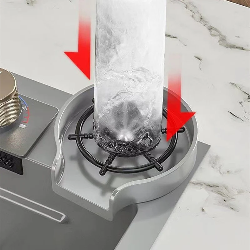 Nano Stainless Steel Knife Holder Waterfall Sink - Image 7
