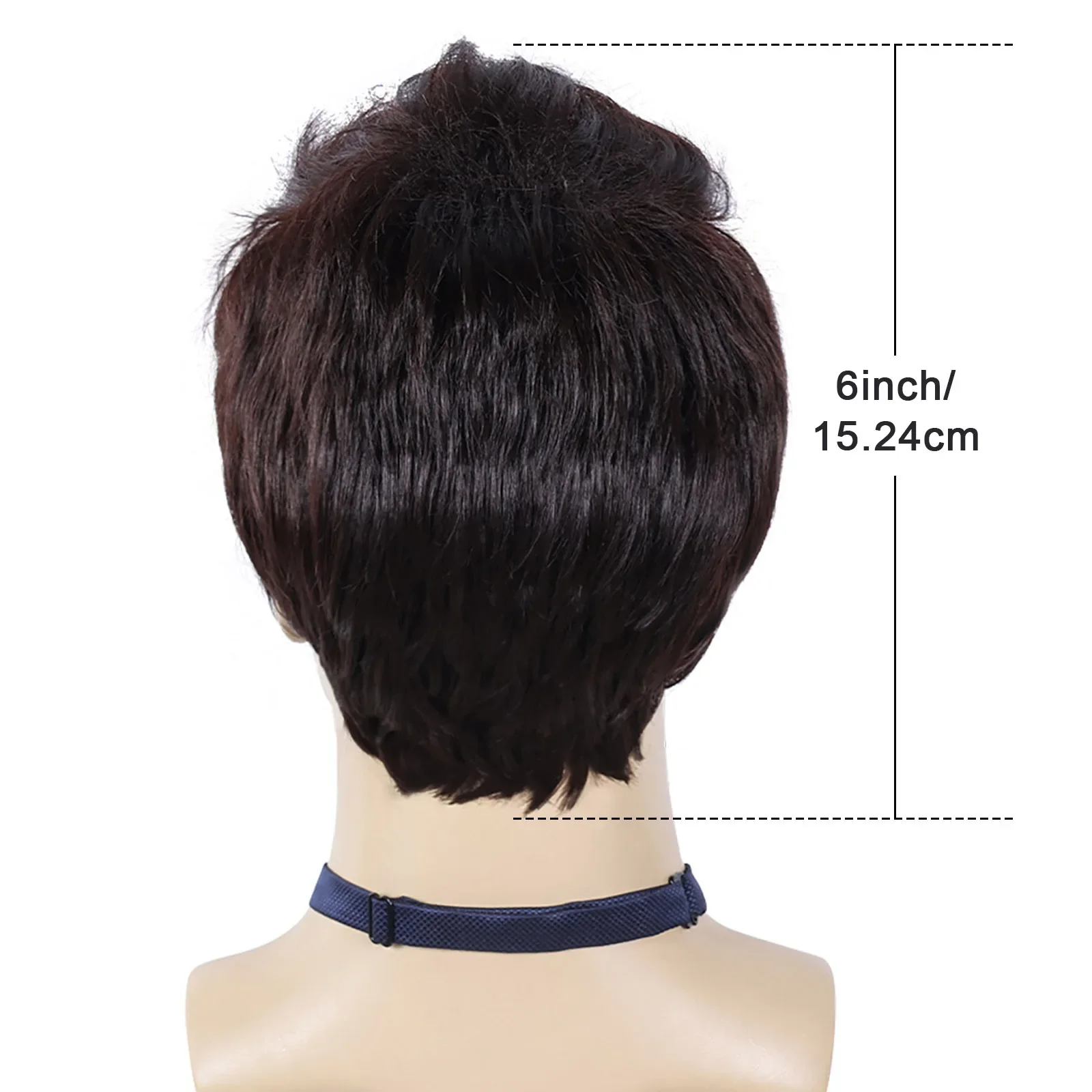 Natural Brown Men Hair Wig - Image 5