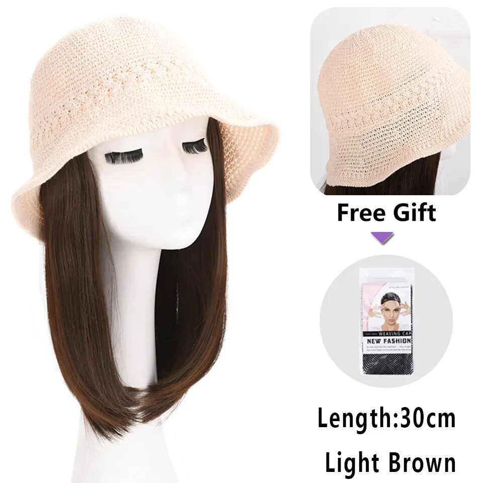 Natural Curly Hair Wig Hat - Image 10