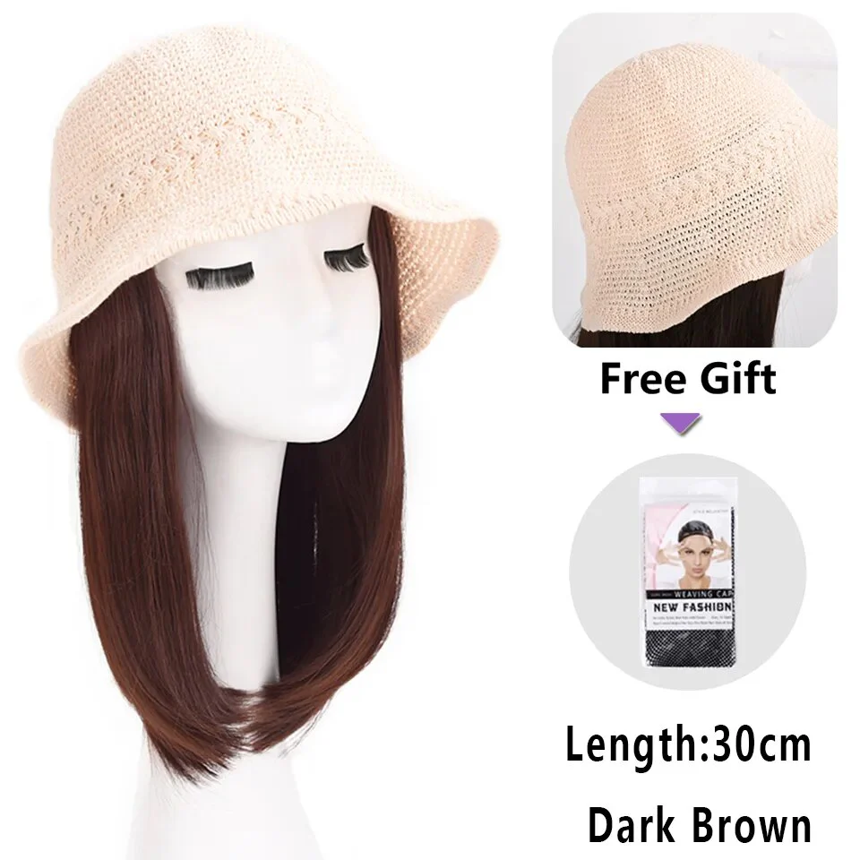 Natural Curly Hair Wig Hat - Image 11