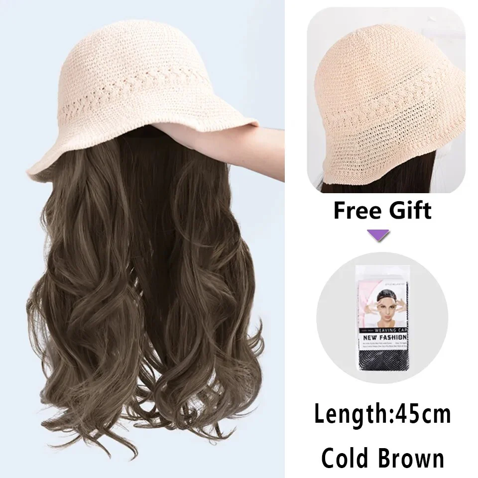 Natural Curly Hair Wig Hat - Image 12
