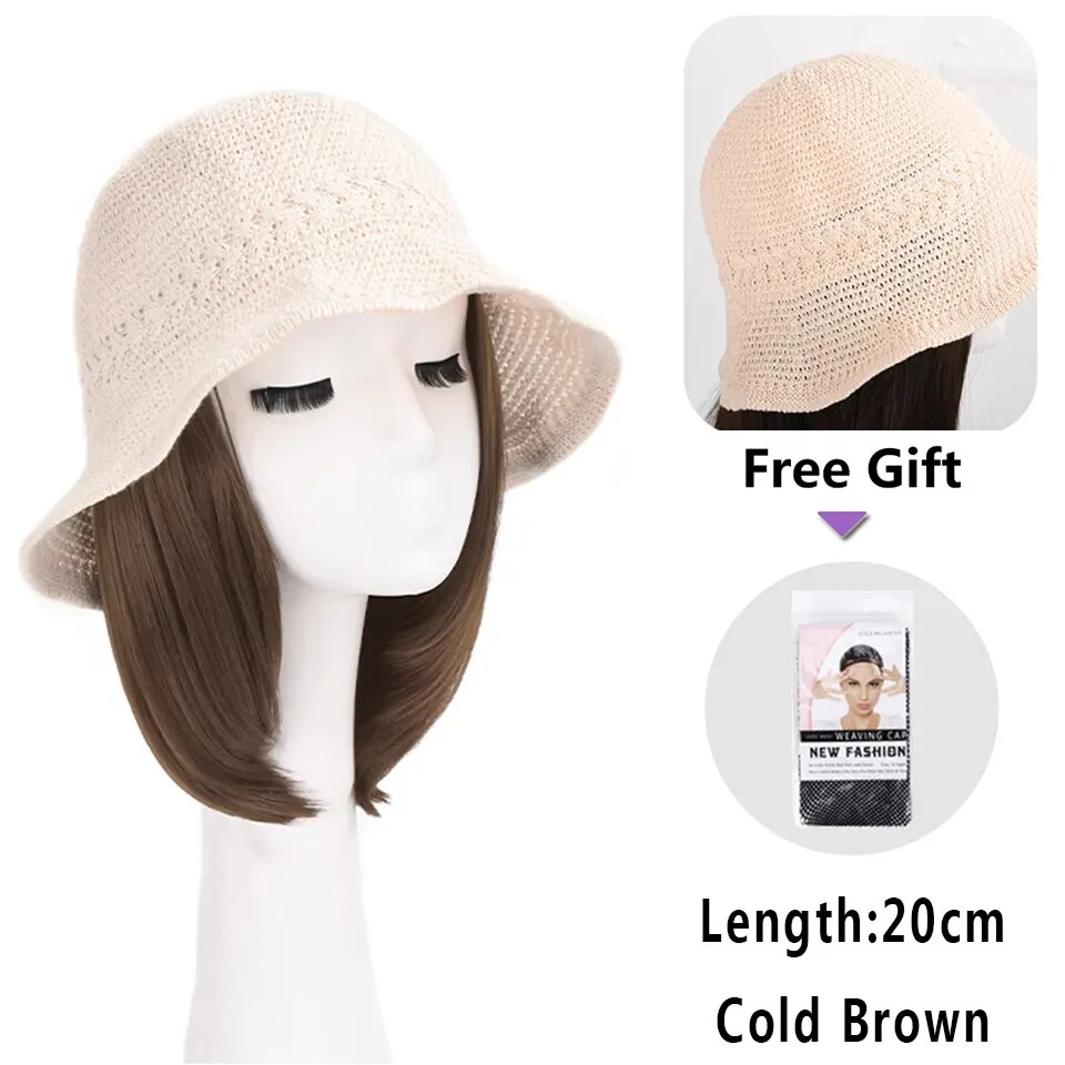 Natural Curly Hair Wig Hat - Image 5