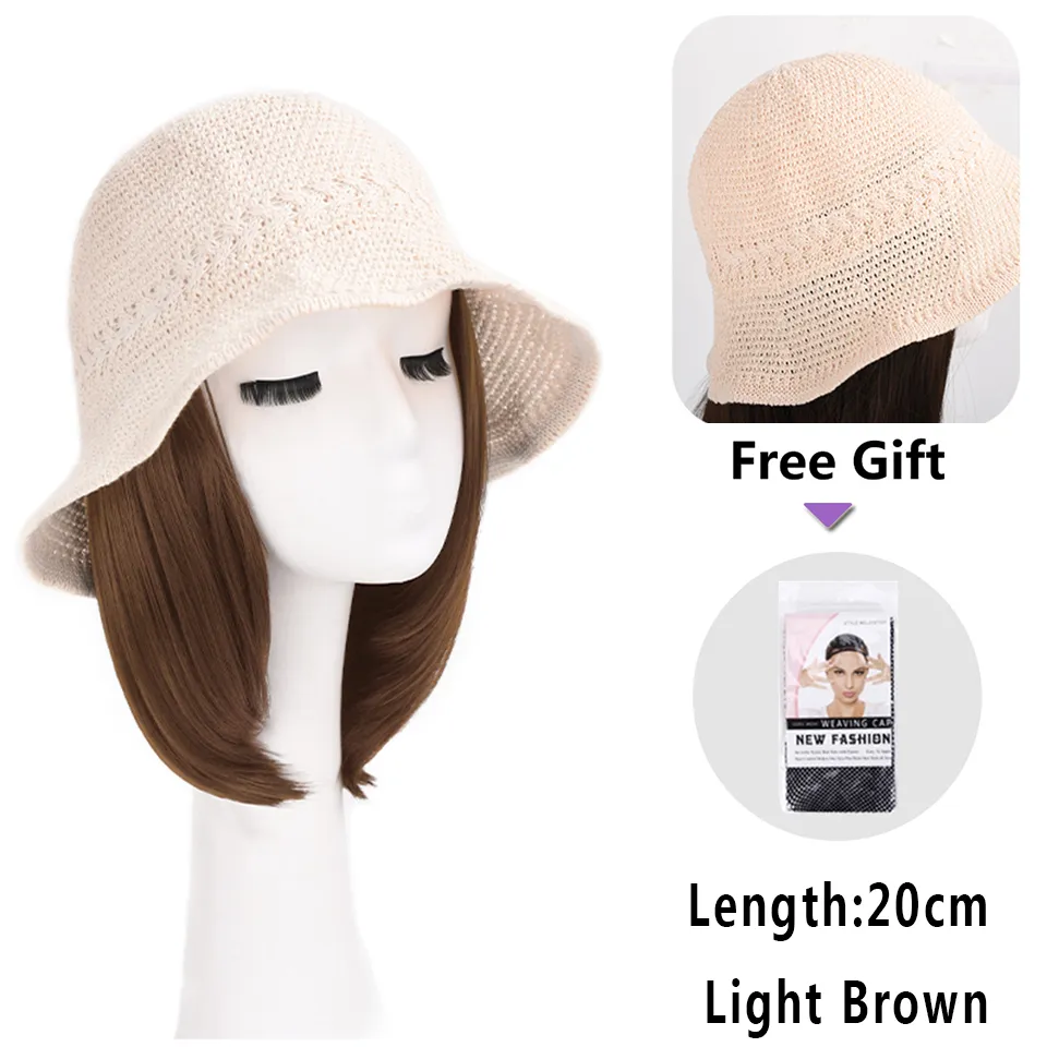 Natural Curly Hair Wig Hat - Image 7