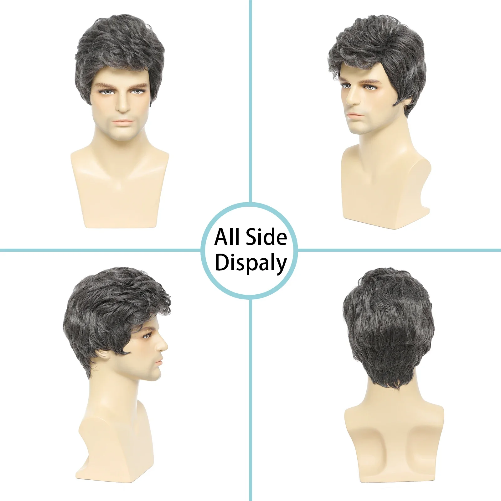 Natural Gray Hair Wig - Image 5