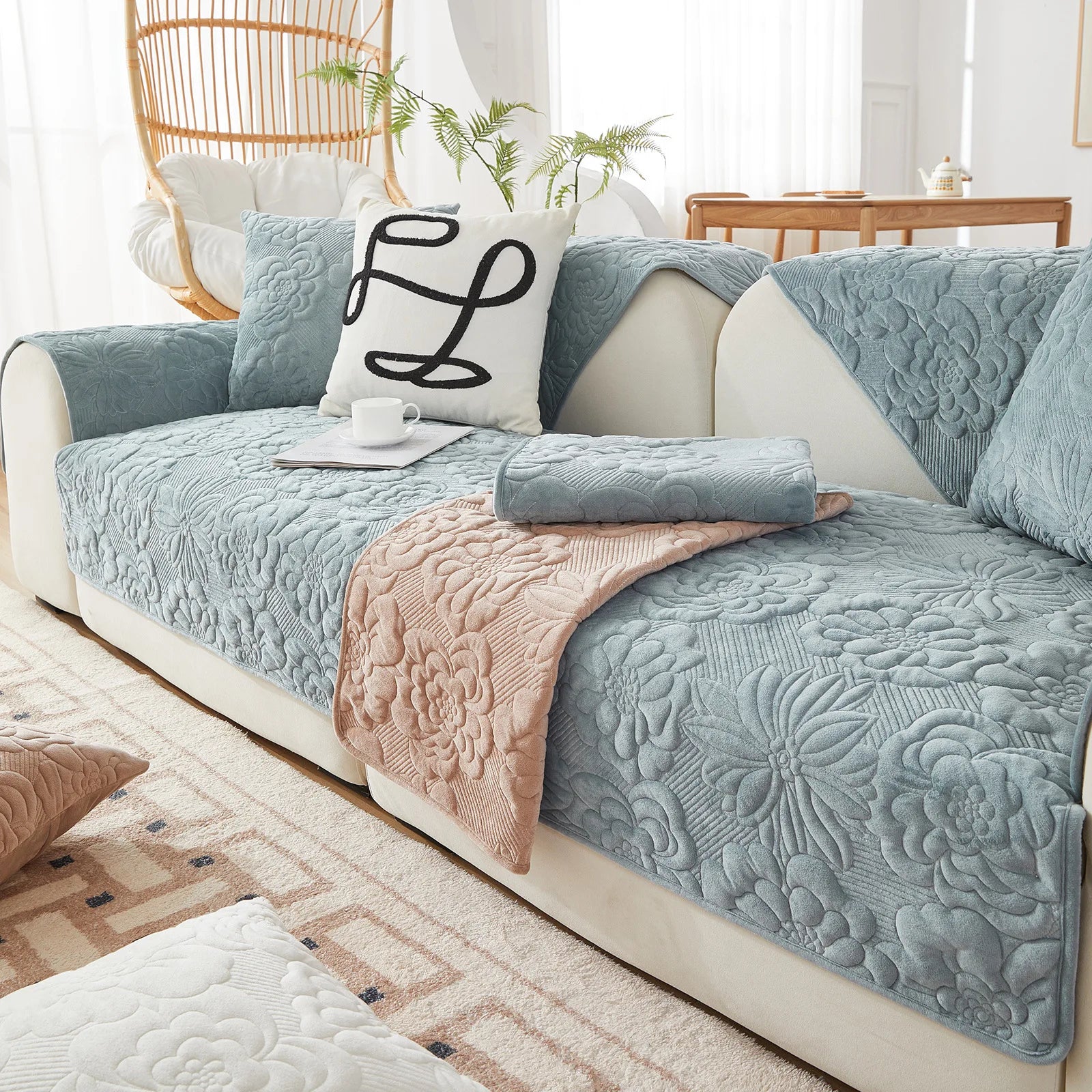 New Plush Sofa Cushion Cover - Image 11
