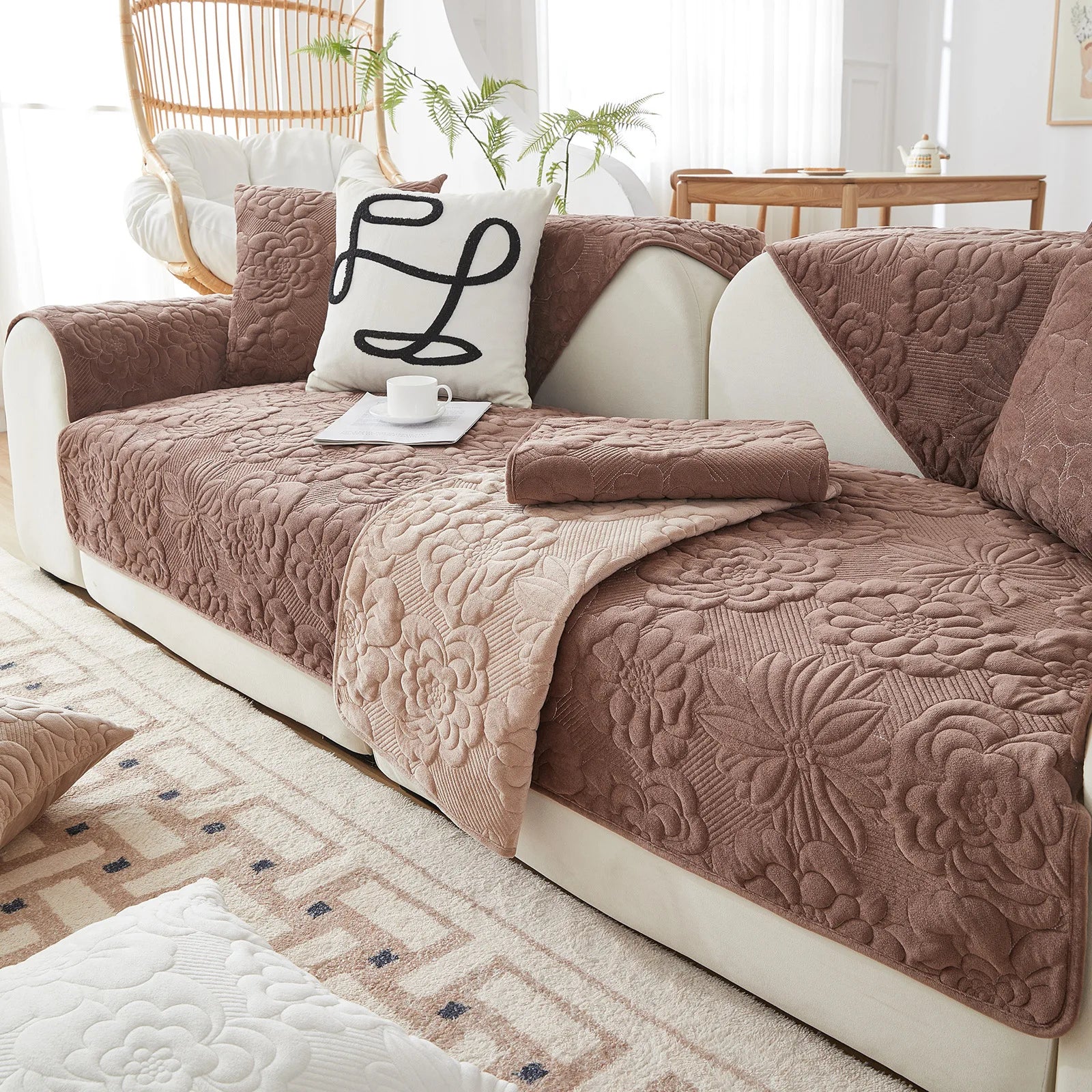 New Plush Sofa Cushion Cover - Image 5