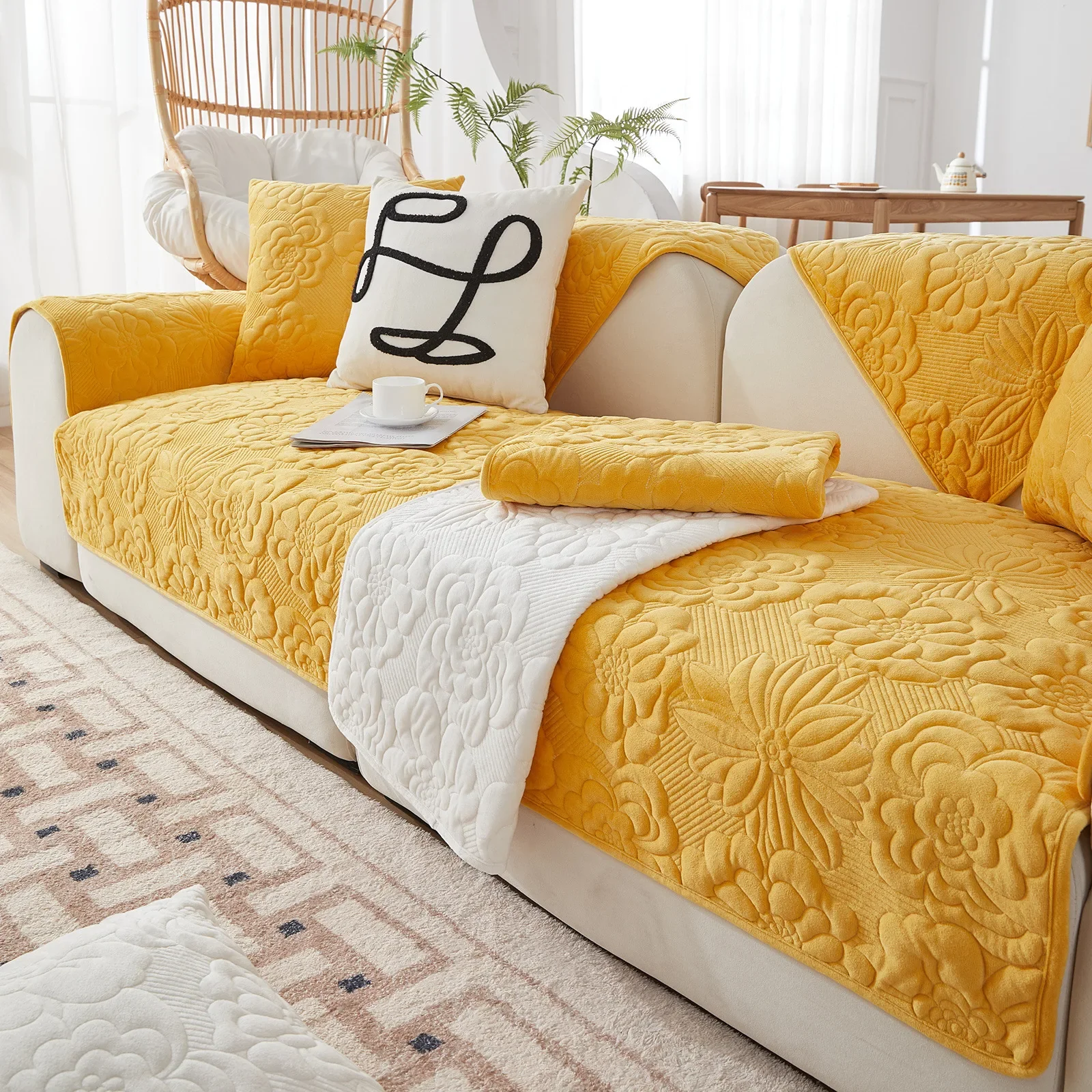 New Plush Sofa Cushion Cover - Image 7