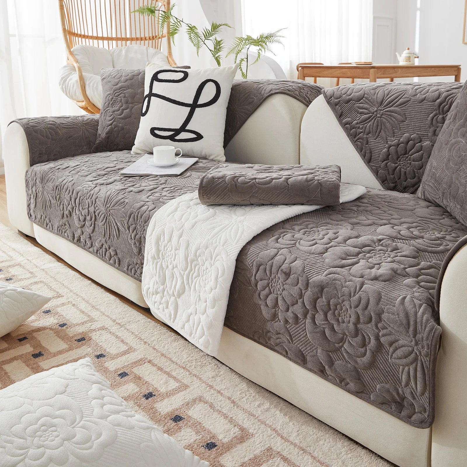 New Plush Sofa Cushion Cover - Image 8