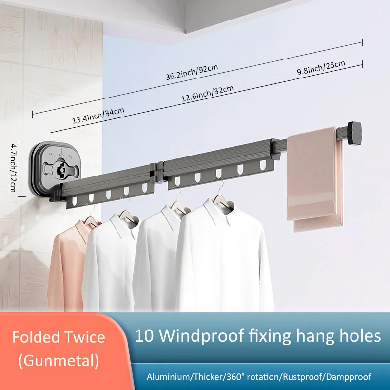 No-drill Foldable Drying Rack - Image 6