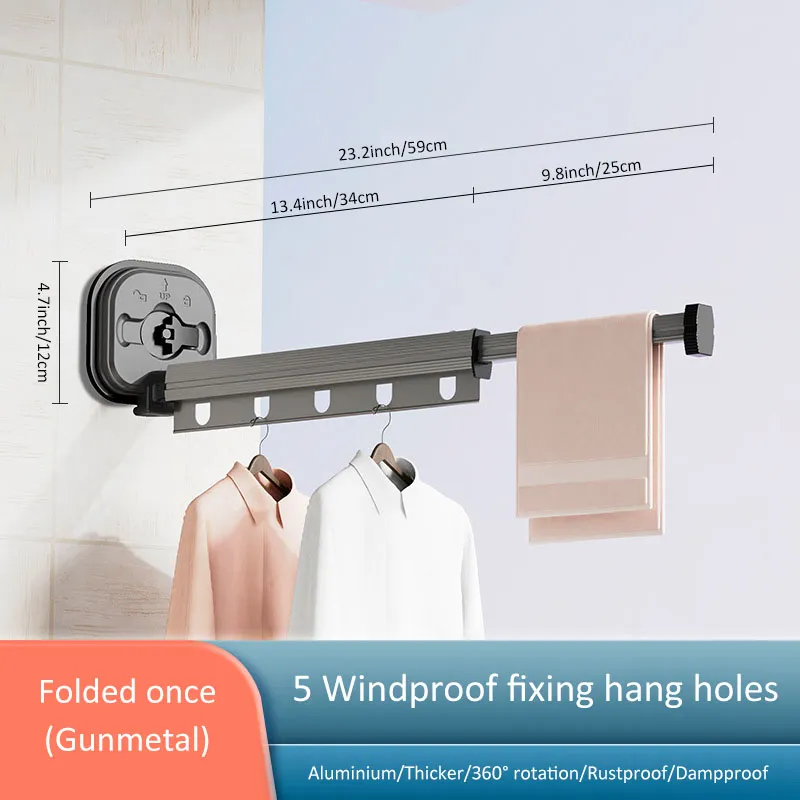 No-drill Foldable Drying Rack - Image 7