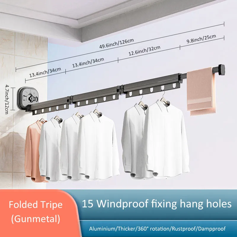 No-drill Foldable Drying Rack - Image 9