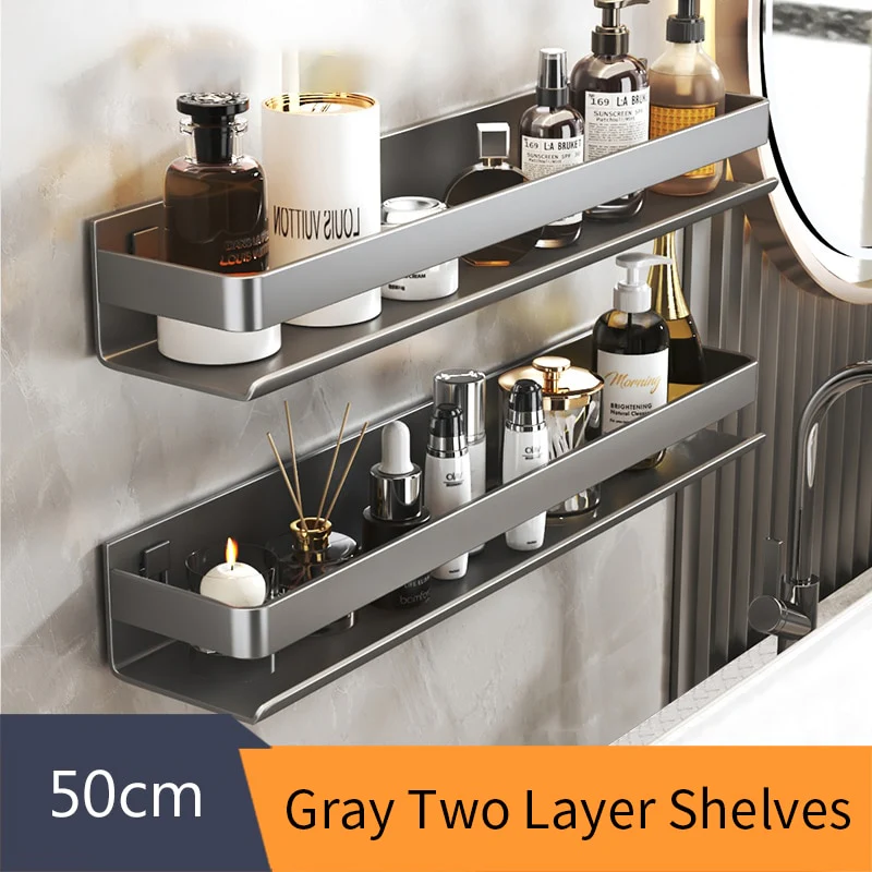 No-Drill Organizing Shelf Rack - Image 13