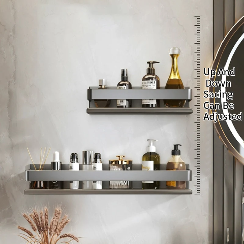 No-Drill Organizing Shelf Rack - Image 17
