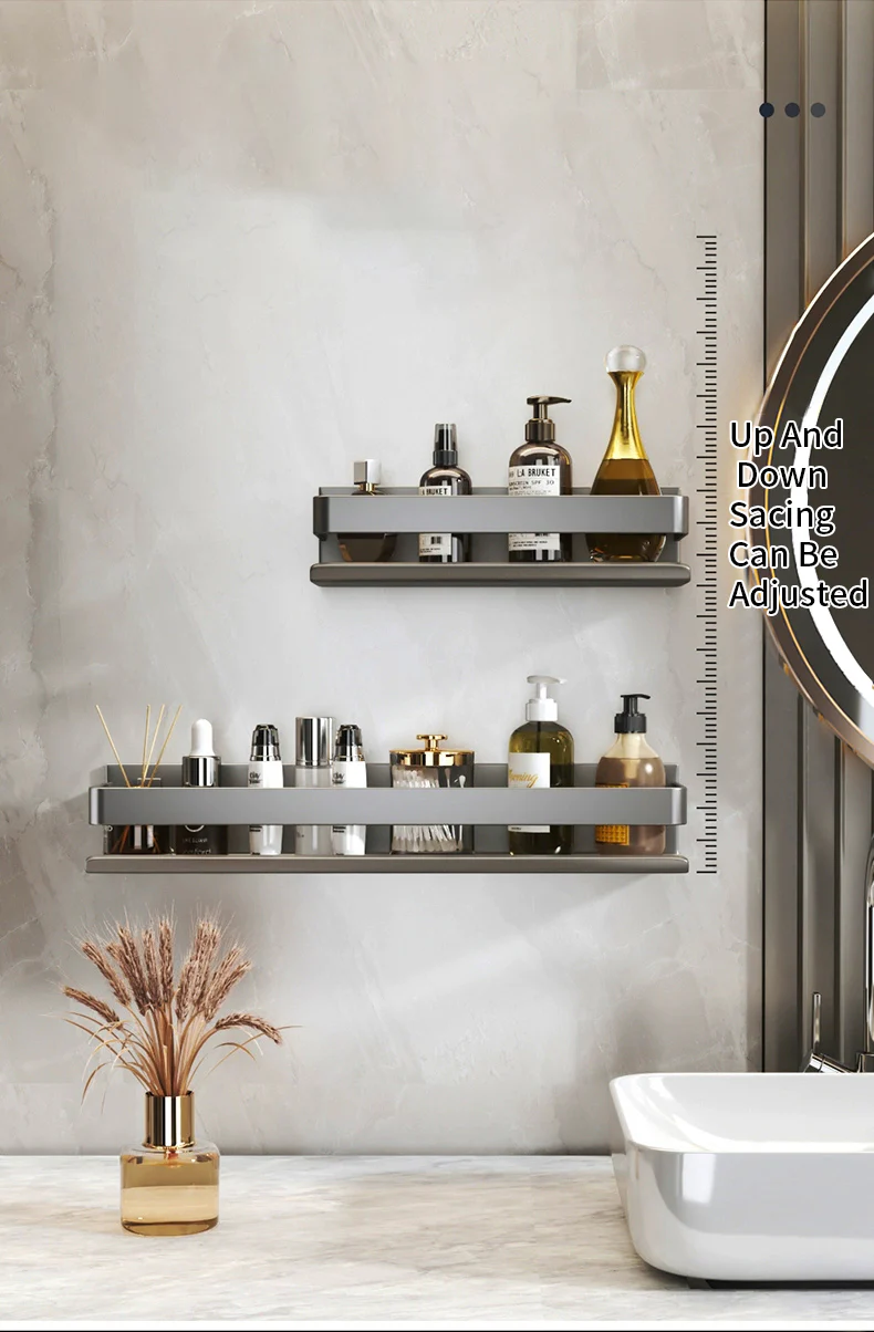 No-Drill Organizing Shelf Rack - Image 21