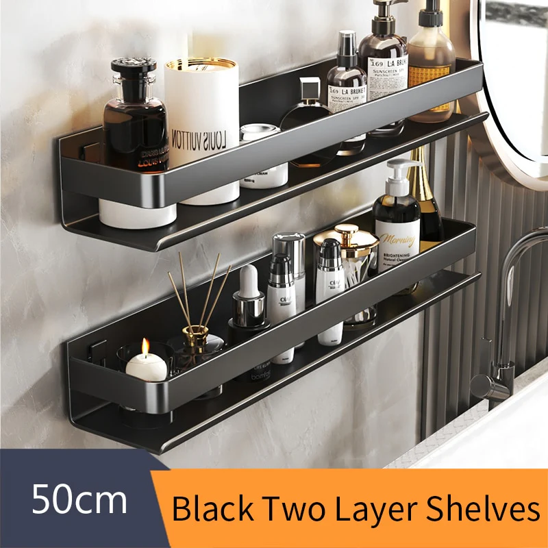 No-Drill Organizing Shelf Rack - Image 3