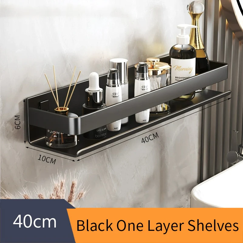 No-Drill Organizing Shelf Rack - Image 5