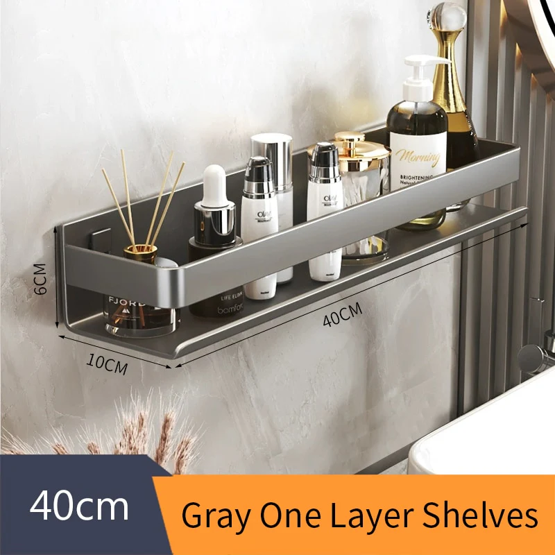 No-Drill Organizing Shelf Rack - Image 7