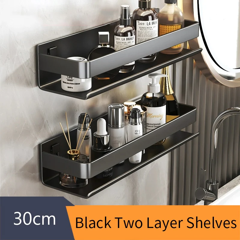 No-Drill Organizing Shelf Rack - Image 8