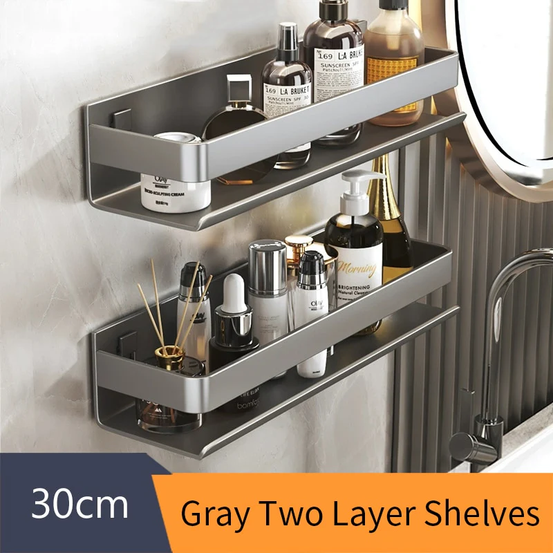 No-Drill Organizing Shelf Rack - Image 9