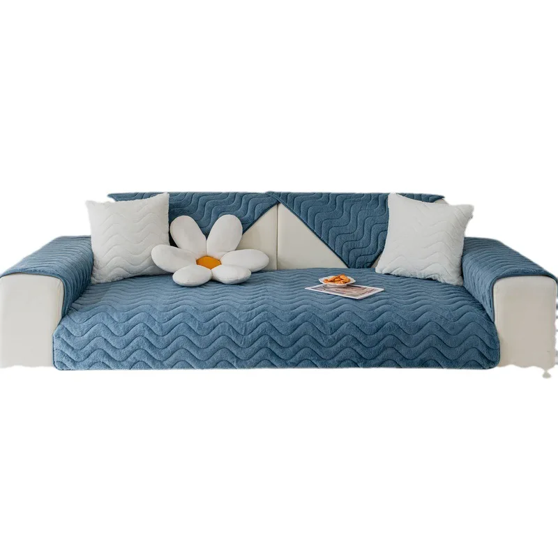 Non-Slip Plush Cushion Sofa Cover - Image 3