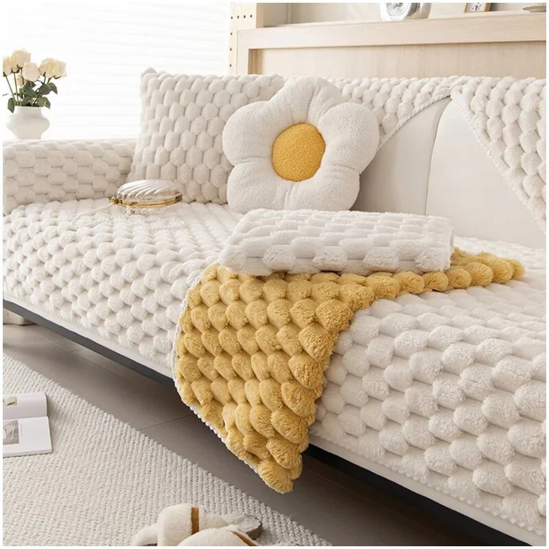 Non-slip Plush Sofa Cover - Image 4