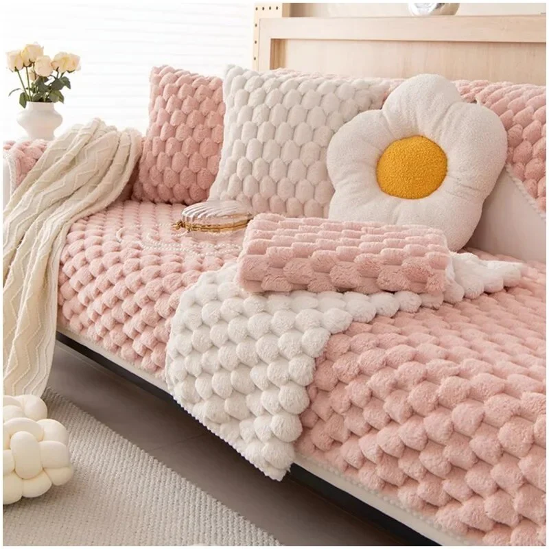 Non-slip Plush Sofa Cover - Image 5