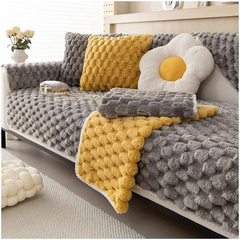 Non-slip Plush Sofa Cover - Image 6