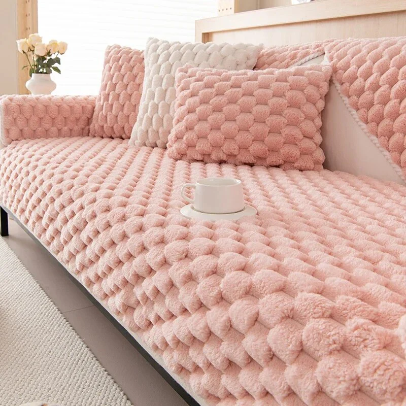 Non-slip Plush Sofa Cover - Image 7