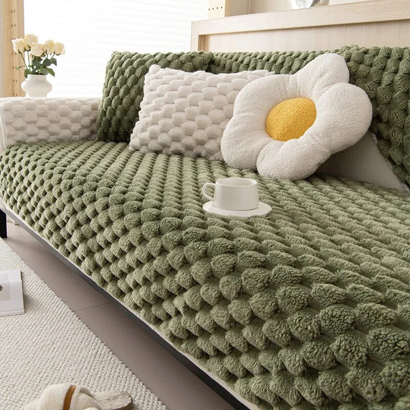 Non-slip Plush Sofa Cover - Image 9