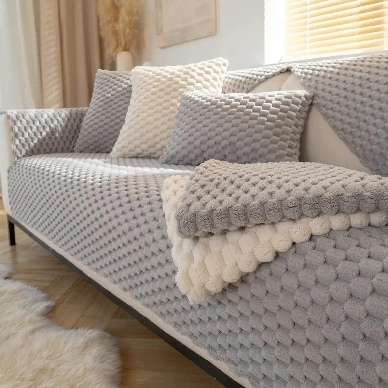 Non-Slip Plush Sofa Cover - Image 5