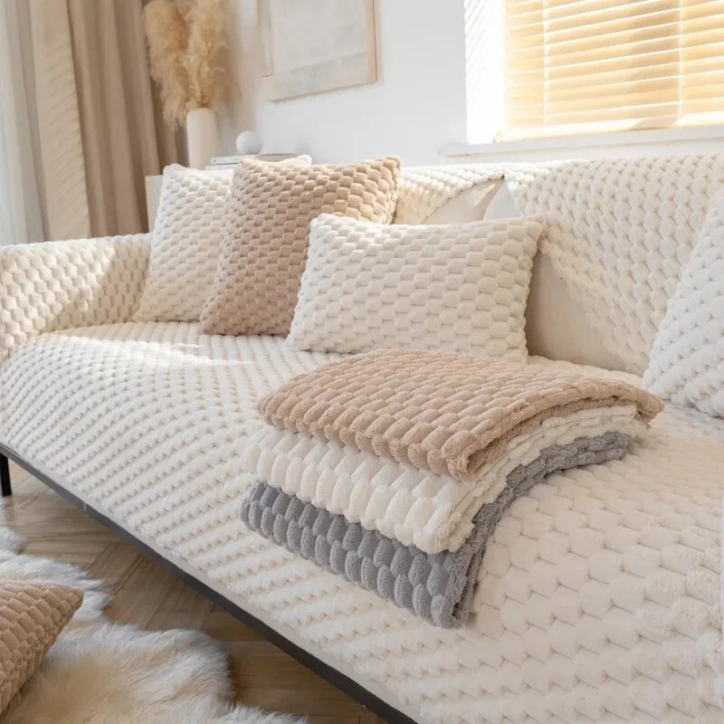 Non-Slip Plush Sofa Cover - Image 8