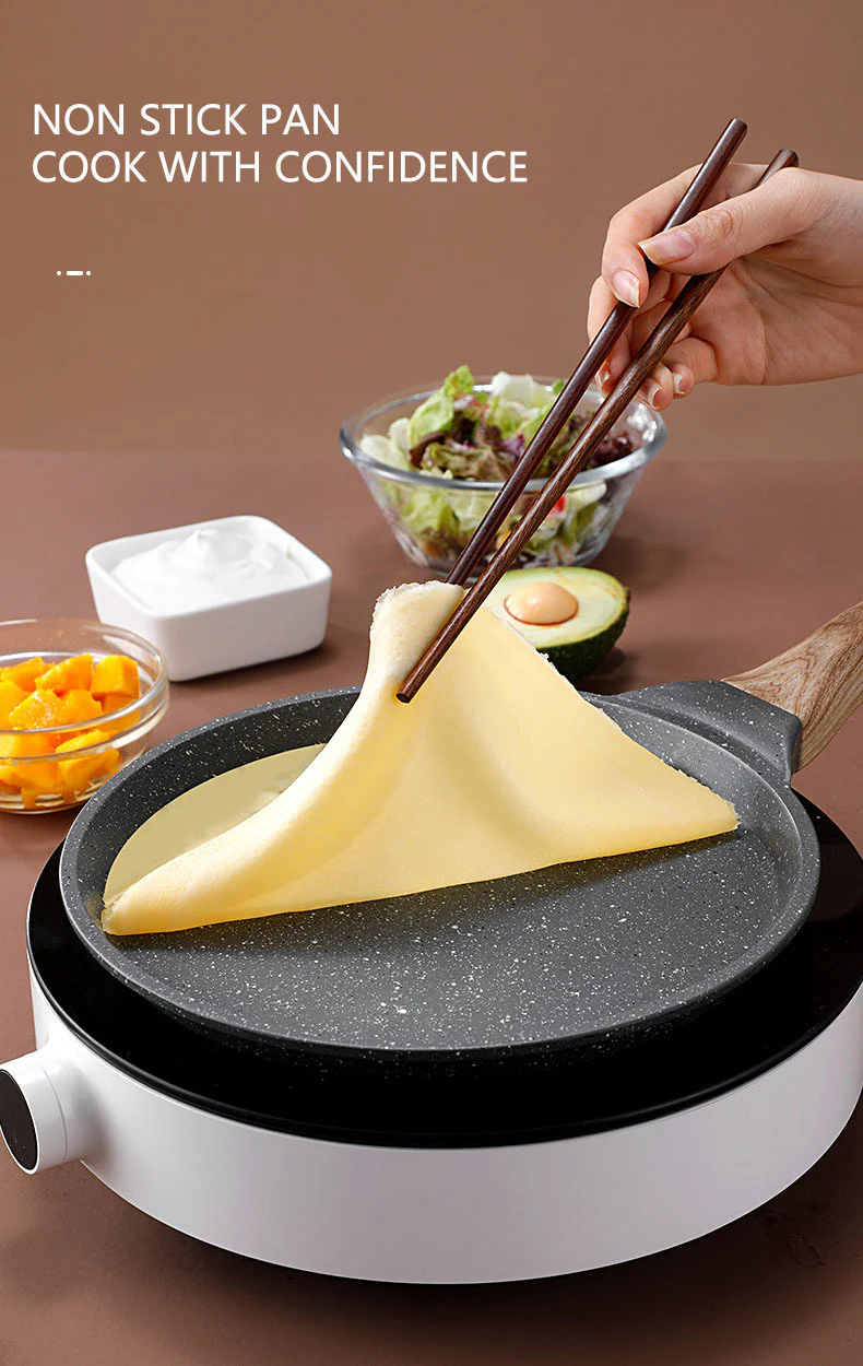 Non-Stick Stone Crepe Pancake Pan - Image 23