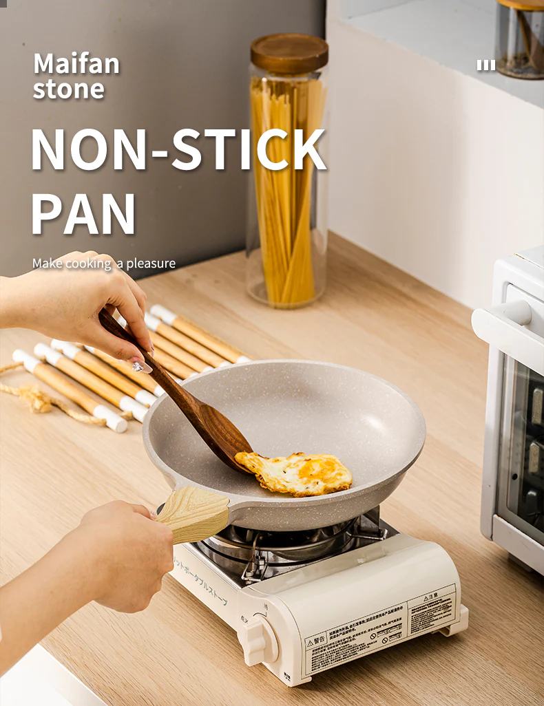 Non-Stick Stone Frying Pan Wok - Image 11