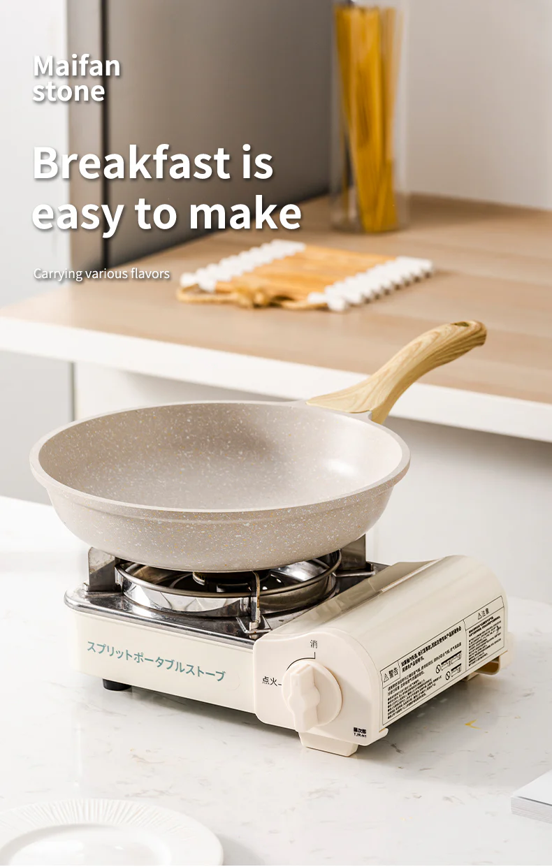 Non-Stick Stone Frying Pan Wok - Image 12