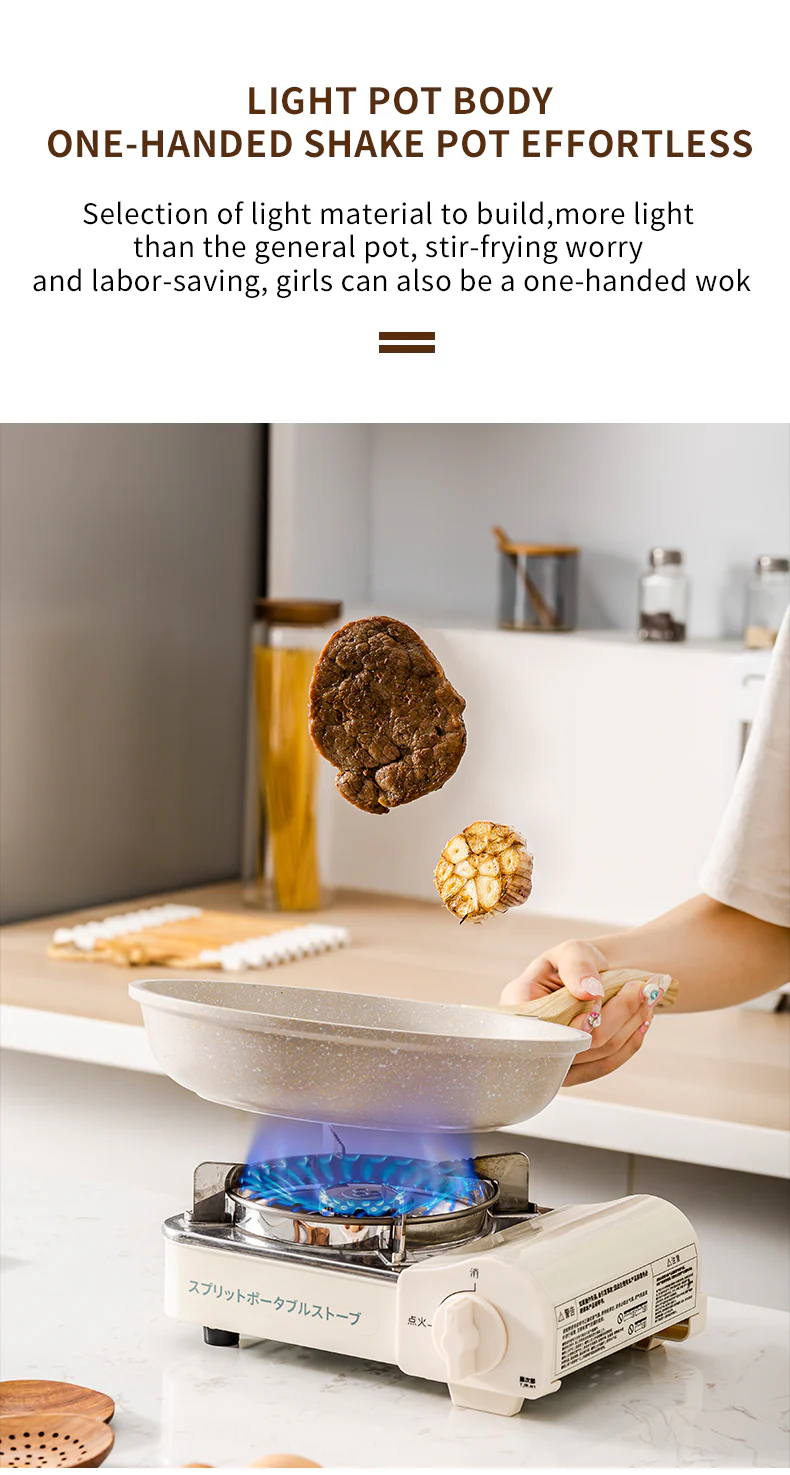 Non-Stick Stone Frying Pan Wok - Image 16