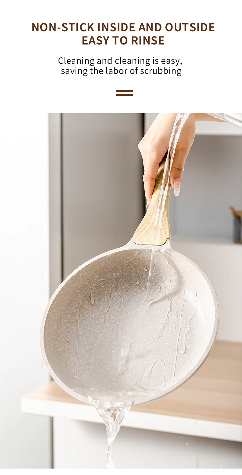 Non-Stick Stone Frying Pan Wok - Image 17