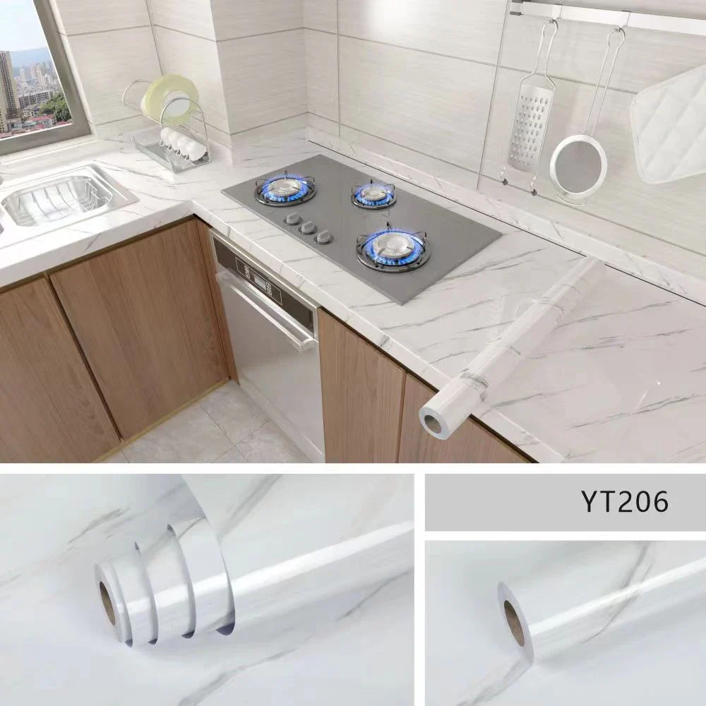 12 Colors Oil-Proof Marble Kitchen Sticker - Image 10