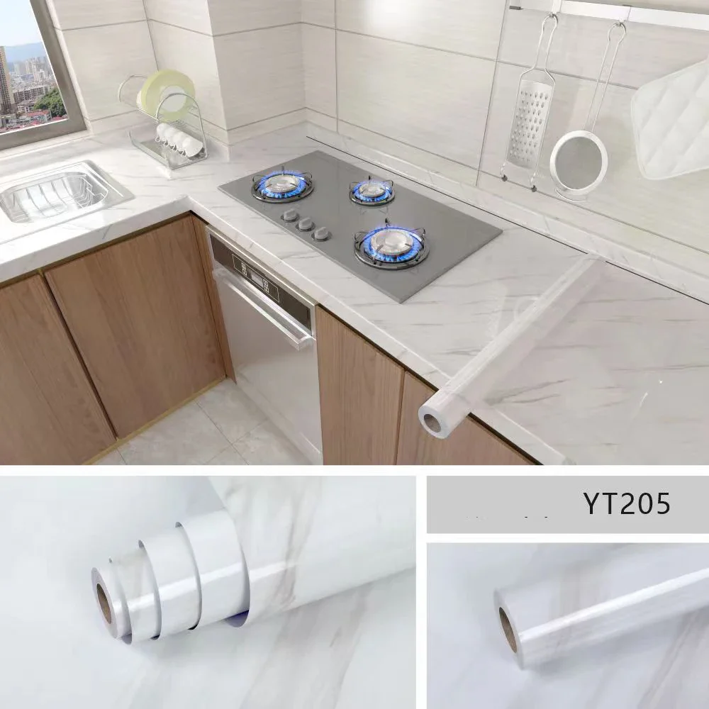 12 Colors Oil-Proof Marble Kitchen Sticker - Image 11