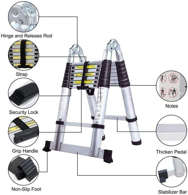 (Only US Ship) Foldable Telescopic Ladder - Image 4