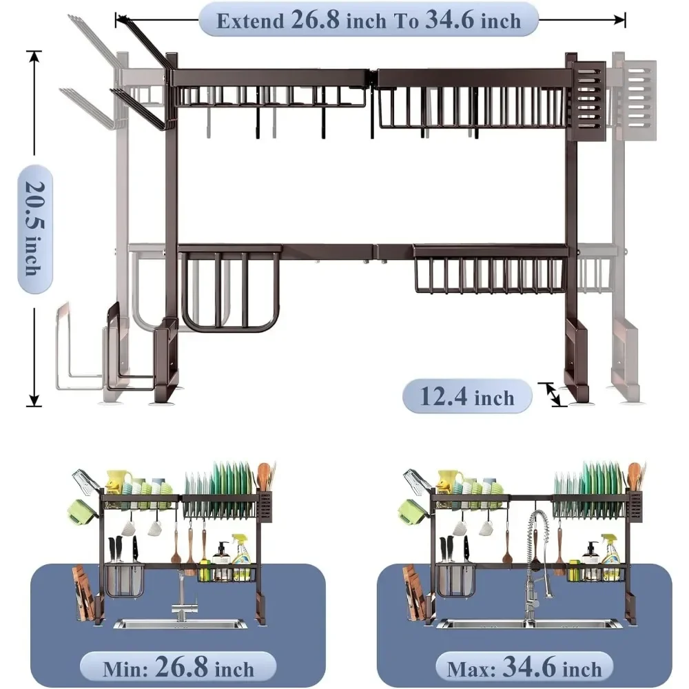 Over The Sink Dish Rack - Image 20